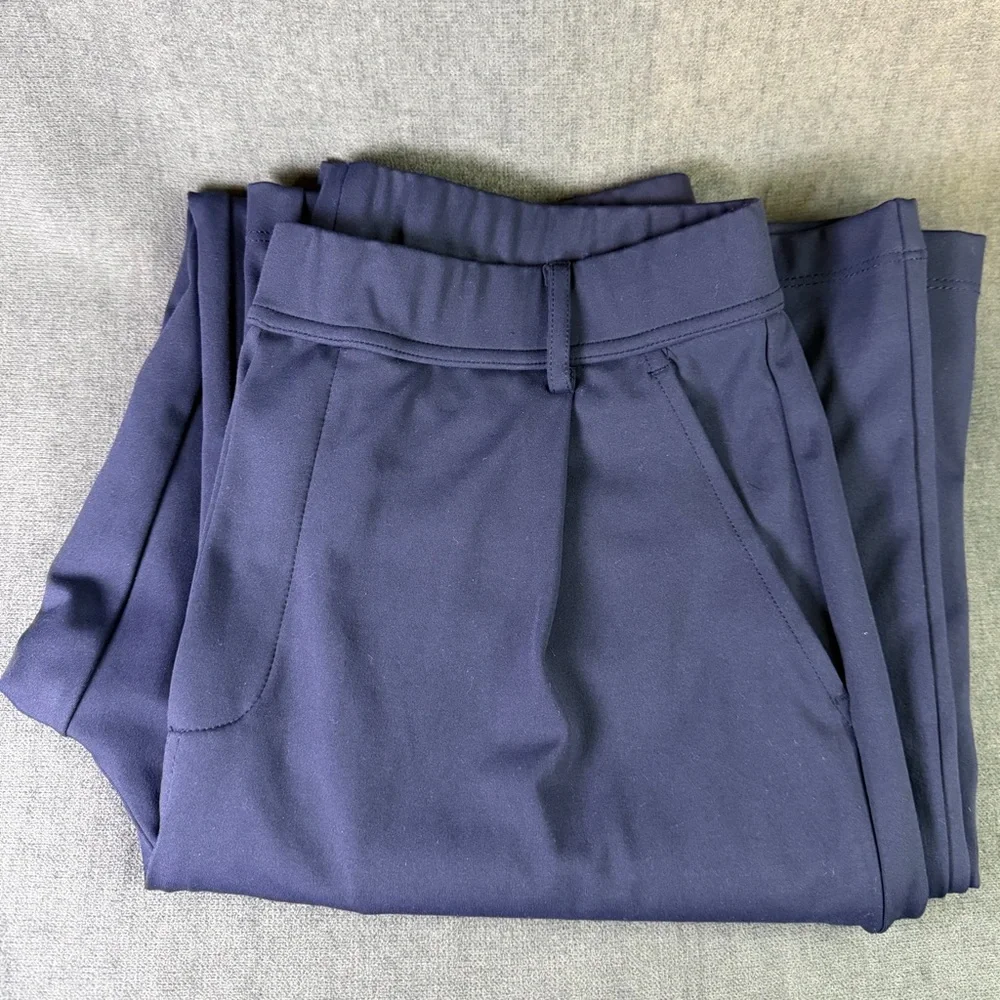 HALARA Midnight Navy High-Rise Wide Leg Trousers - Picture 4 of 8